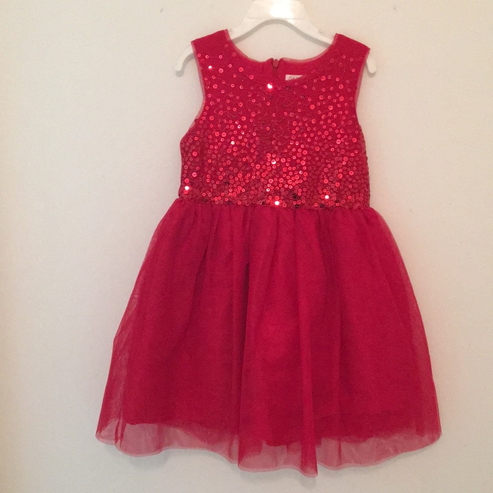 Red sparkle dress